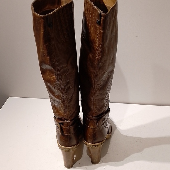 RUDSAK Brown Leather Heeled Boots - Picture 8 of 12